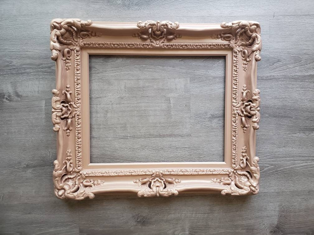 16x20 Nude Ornate Picture Frame, Classic Baroque Photo Frame, Photography, Painting