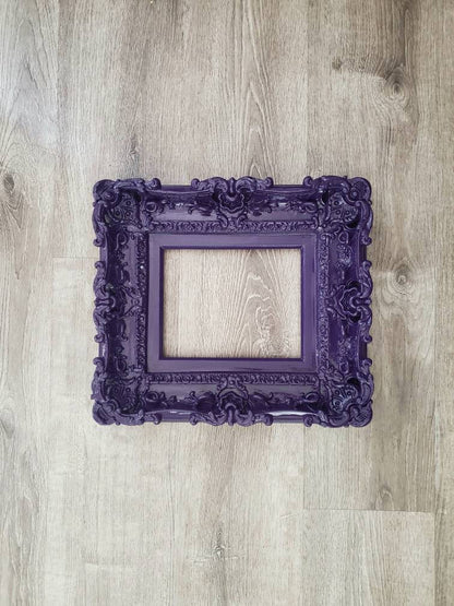 8x10 Kids Purple Picture Frame, Baroque Wall Photo Frame, Elegant Children's Décor