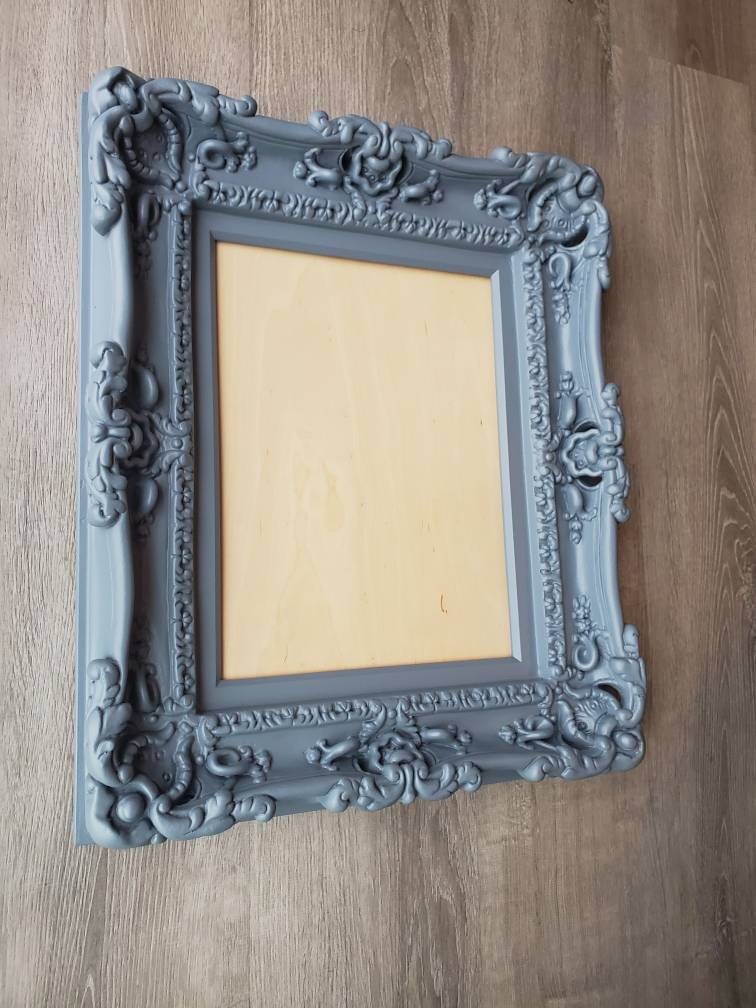 16x20 Charcoal Blue Ornate Baroque Frame, Photography, French Frame