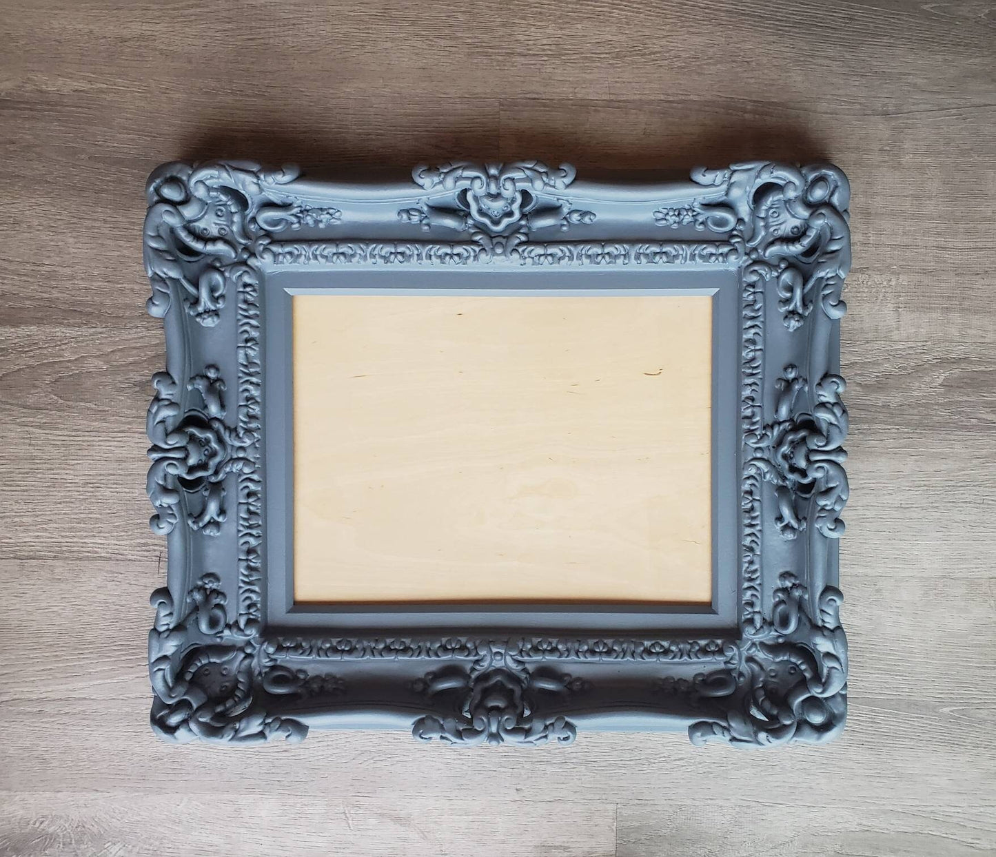 16x20 Charcoal Blue Ornate Baroque Frame, Photography, French Frame