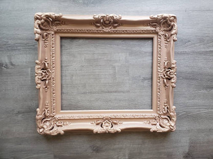 12x16 Classic Frame, Nude Photo Frame, Ornate Baroque Picture Frame, Canvas, French