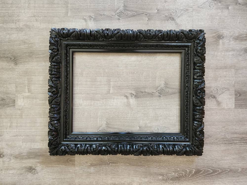 20x24 Black Frame, Ornate Baroque Photo Frame, Photography, Picture Frame