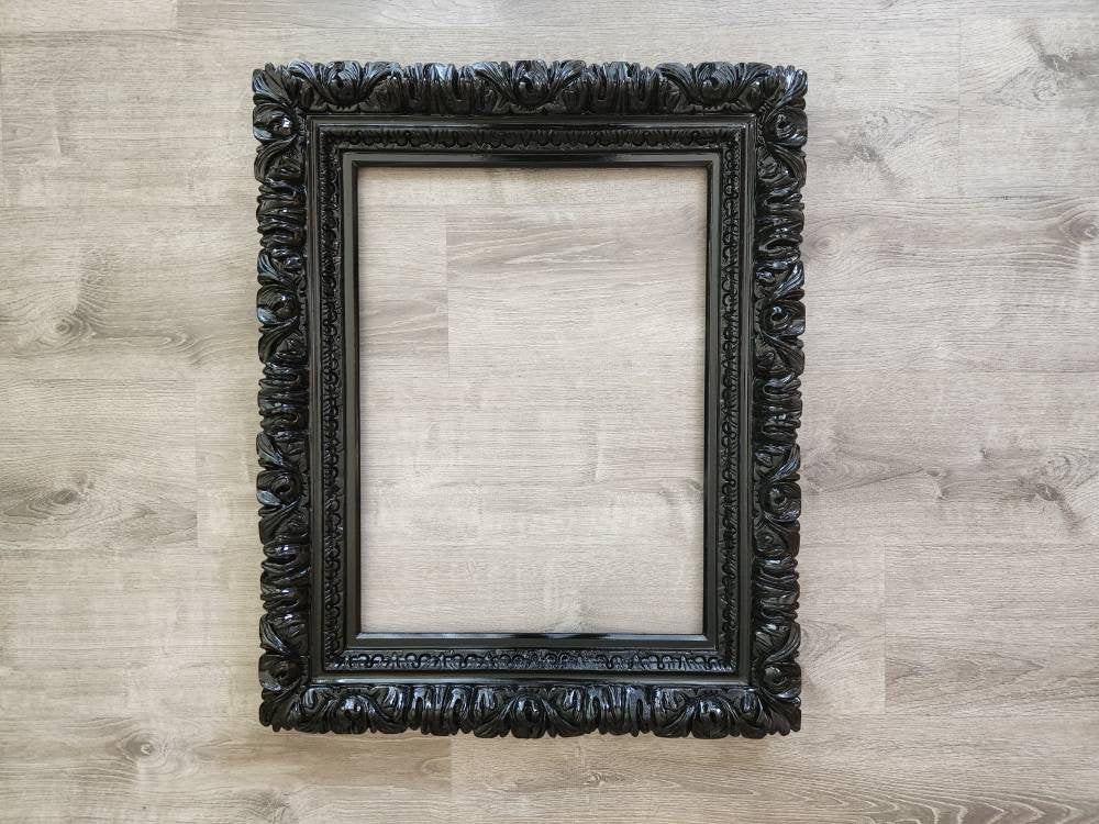 20x24 Black Frame, Ornate Baroque Photo Frame, Photography, Picture Frame