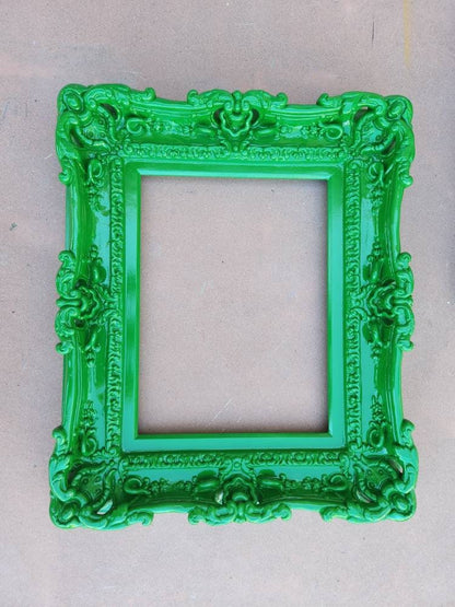 12x16 Ornate Frame, Bright Green Picture Frame, Kids Modern Frame, Original Frame