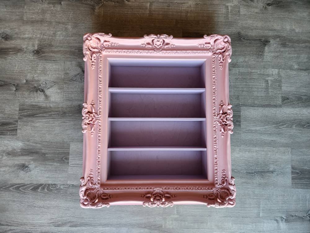 20x24 Pink Ornate Hanging Frame Display, Nail Polish Display, Oil Rack