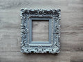 8x10 Gray Baroque Picture Frame, Wall Ornate Cottage Chic Photo Frame, Photography