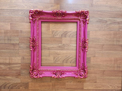 16x20 Diva Pink Bronze Ornate Picture Frame, Colonial Baroque Frame, Artistic Ideas