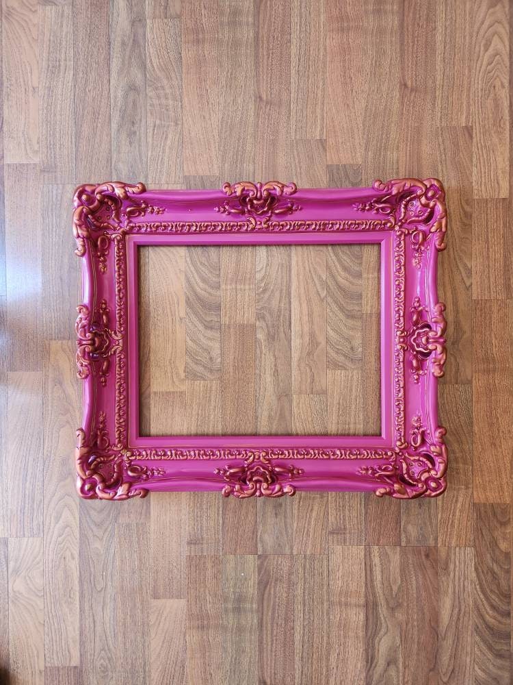 16x20 Diva Pink Bronze Ornate Picture Frame, Colonial Baroque Frame, Artistic Ideas