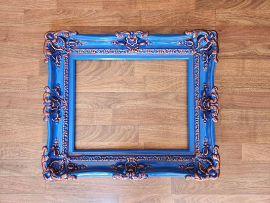 20x24 Colorful Bright Blue Picture Frame, Original Frame