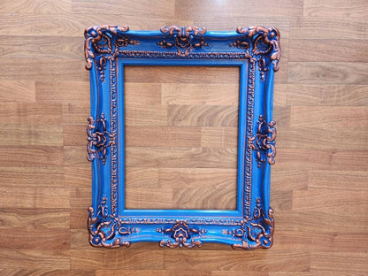 20x24 Colorful Bright Blue Picture Frame, Original Frame