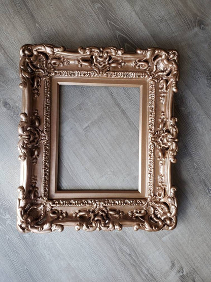 12x16 Photo Frame, Rose Gold Victorian French Style, Wedding Frame, Photography, Art