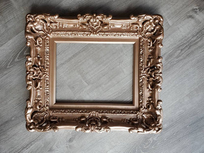 12x16 Photo Frame, Rose Gold Victorian French Style, Wedding Frame, Photography, Art