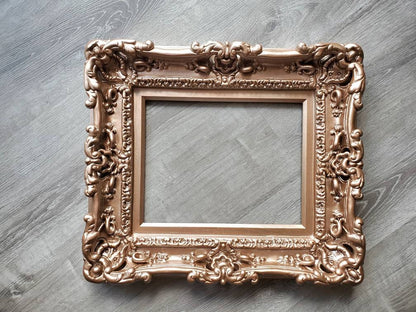 12x16 Photo Frame, Rose Gold Victorian French Style, Wedding Frame, Photography, Art