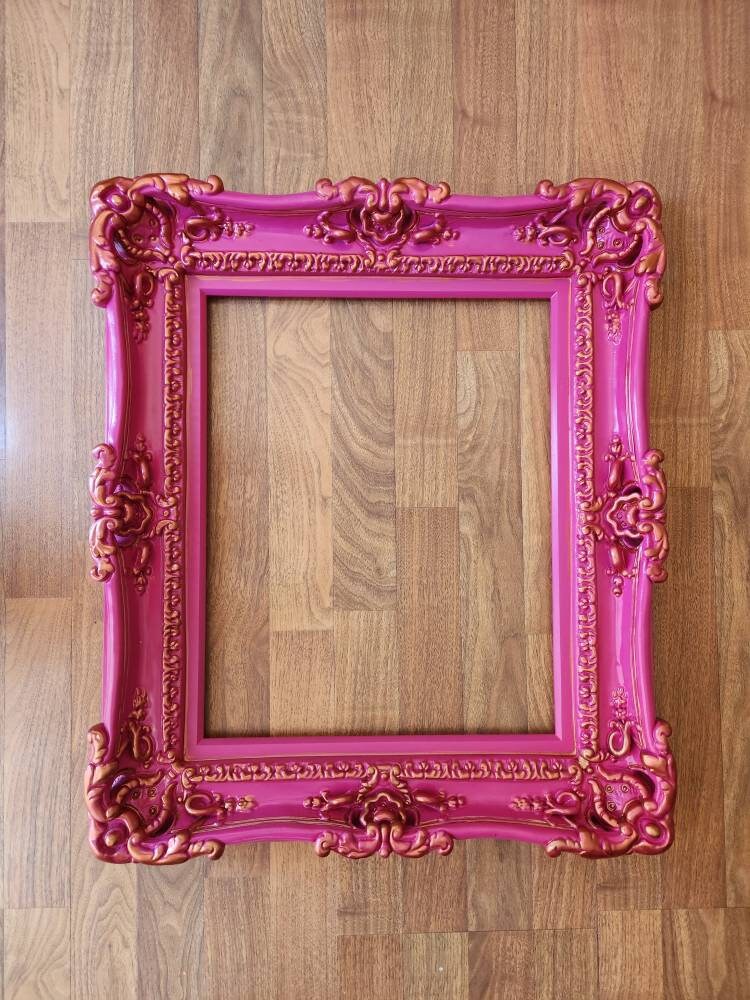 20x24 Diva Pink Picture Frame, Wall Photography, Art, Painting, Fancy Modern Frame