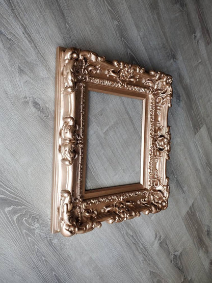 12x16 Photo Frame, Rose Gold Victorian French Style, Wedding Frame, Photography, Art