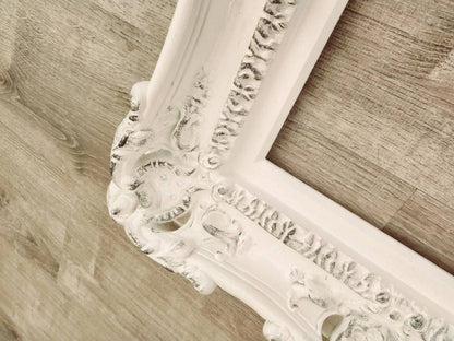 11x14 Vintage Picture Frame, Shabby White Stylish Fancy French Frame