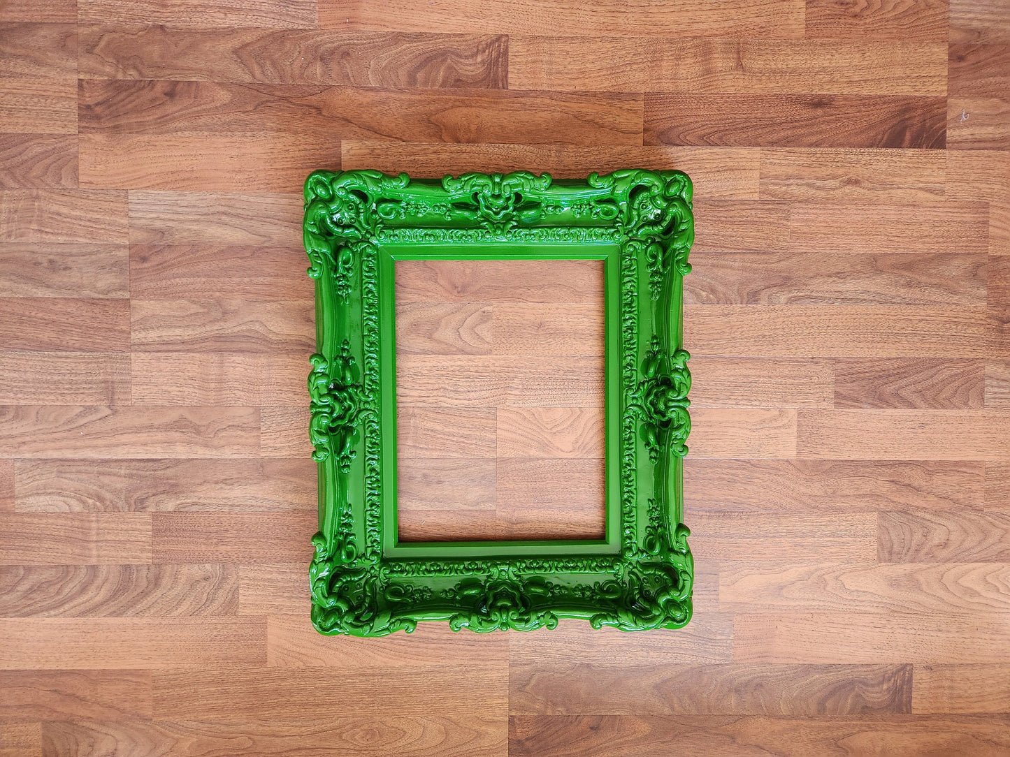 12x16 Ornate Green Picture Frame, Fancy Photo Frame, Kids Room, Photography, Poster