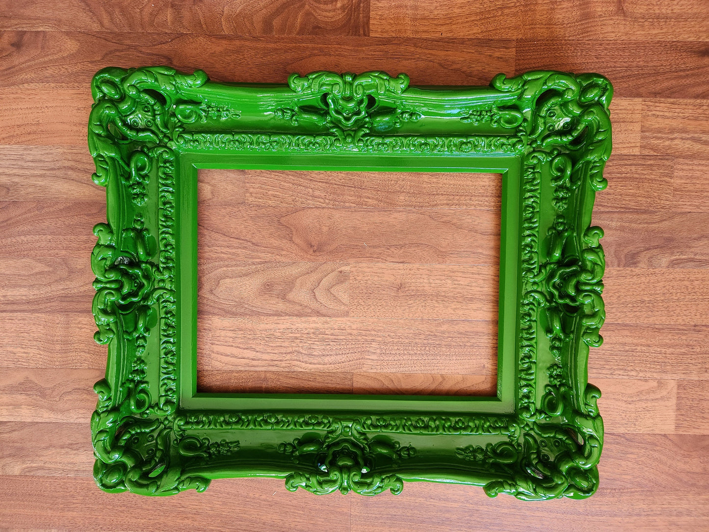 12x16 Ornate Green Picture Frame, Fancy Photo Frame, Kids Room, Photography, Poster