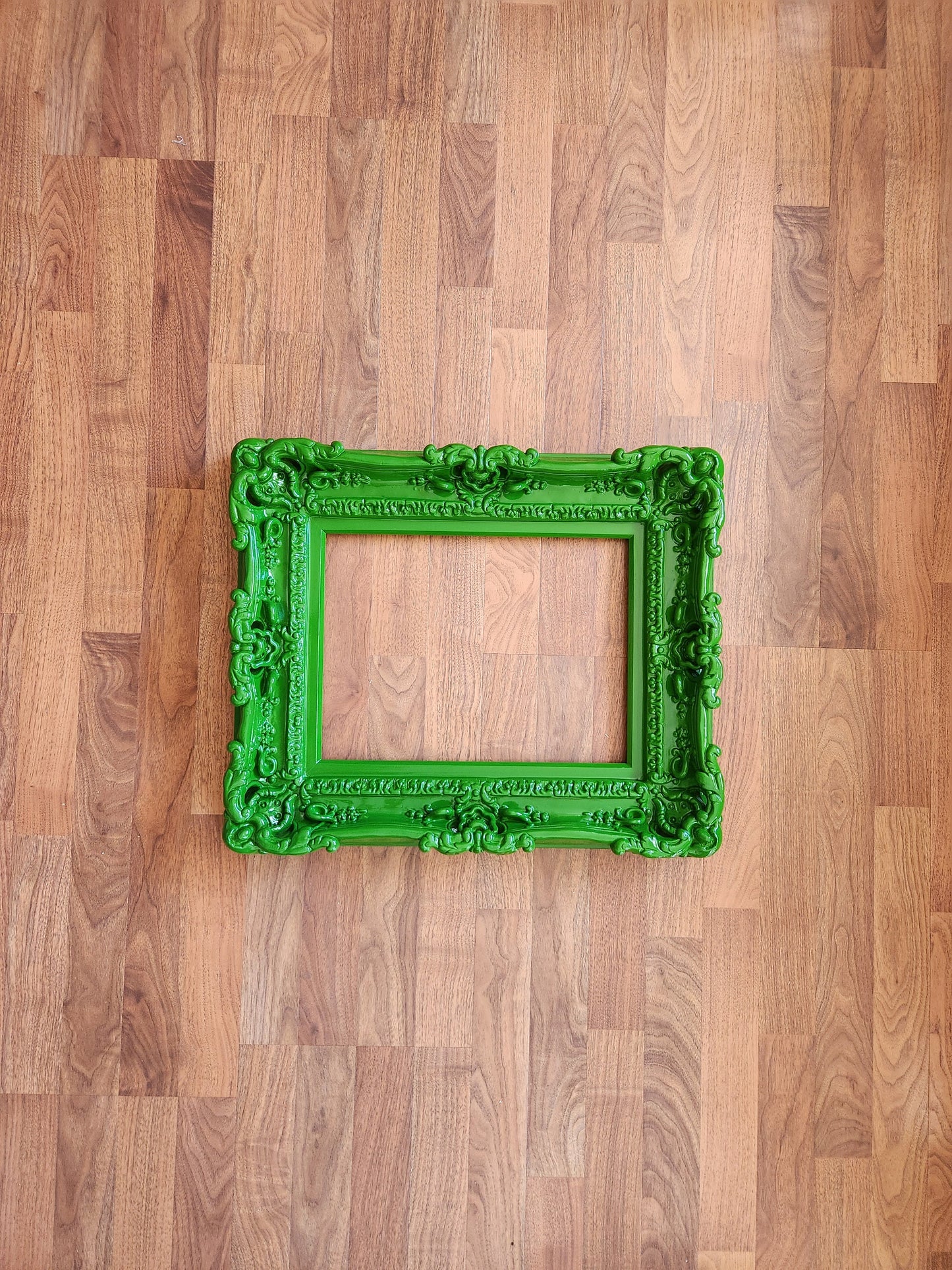 12x16 Ornate Green Picture Frame, Fancy Photo Frame, Kids Room, Photography, Poster