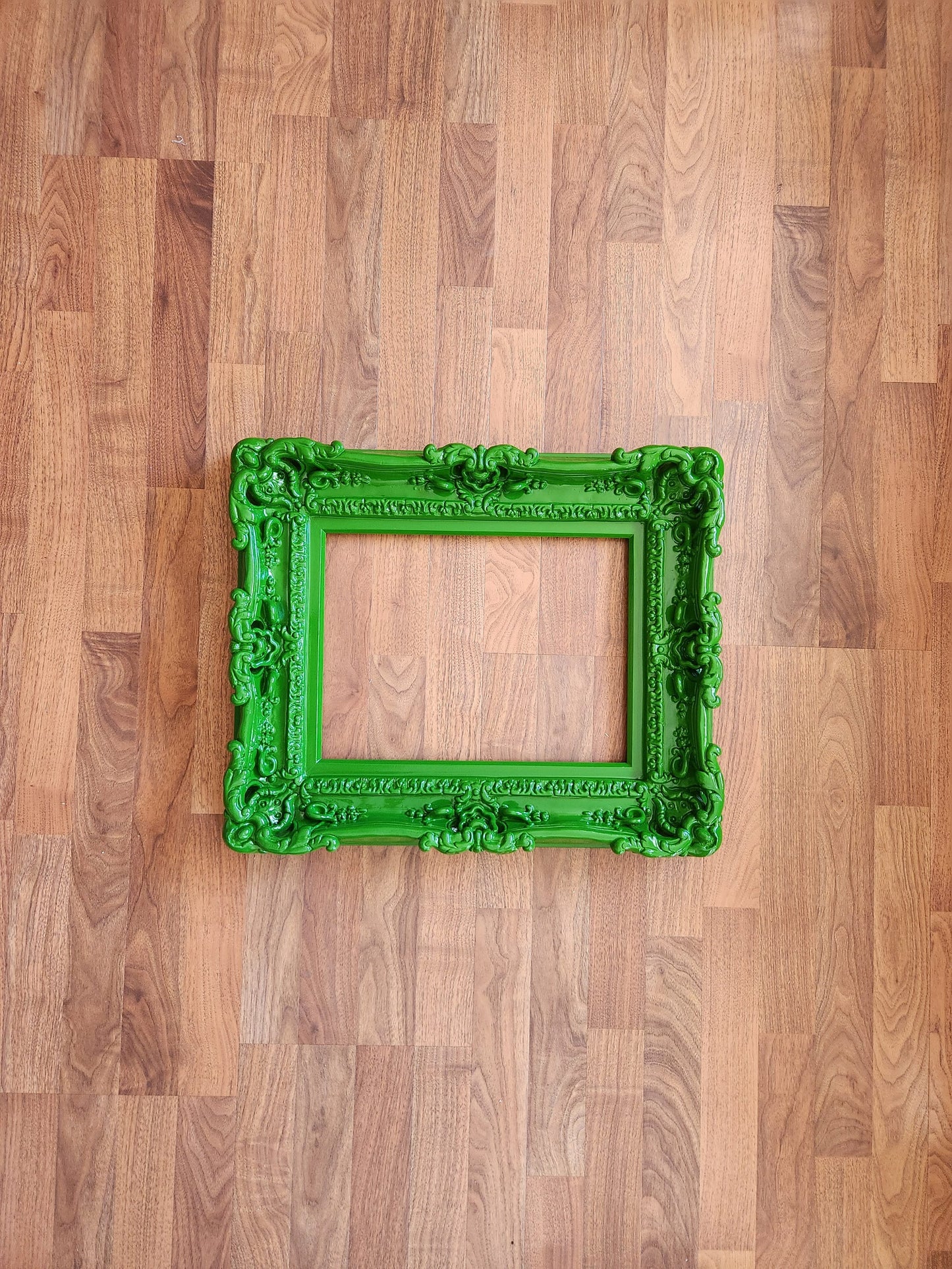 11x14 Ornate Green Frame, Wall Picture Frame, Photography Modern Frame