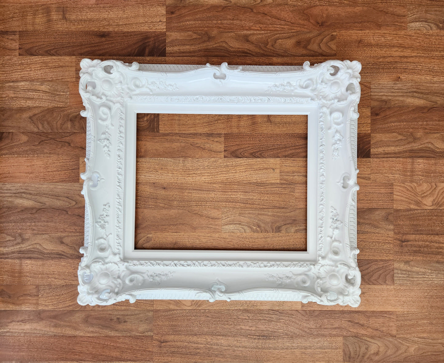 16x20 White Frame, Wedding Frame, Photo Baroque Frame, Ornate Picture Frame, Classic