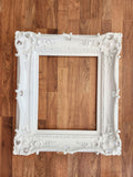 16x20 White Frame, Wedding Frame, Photo Baroque Frame, Ornate Picture Frame, Classic