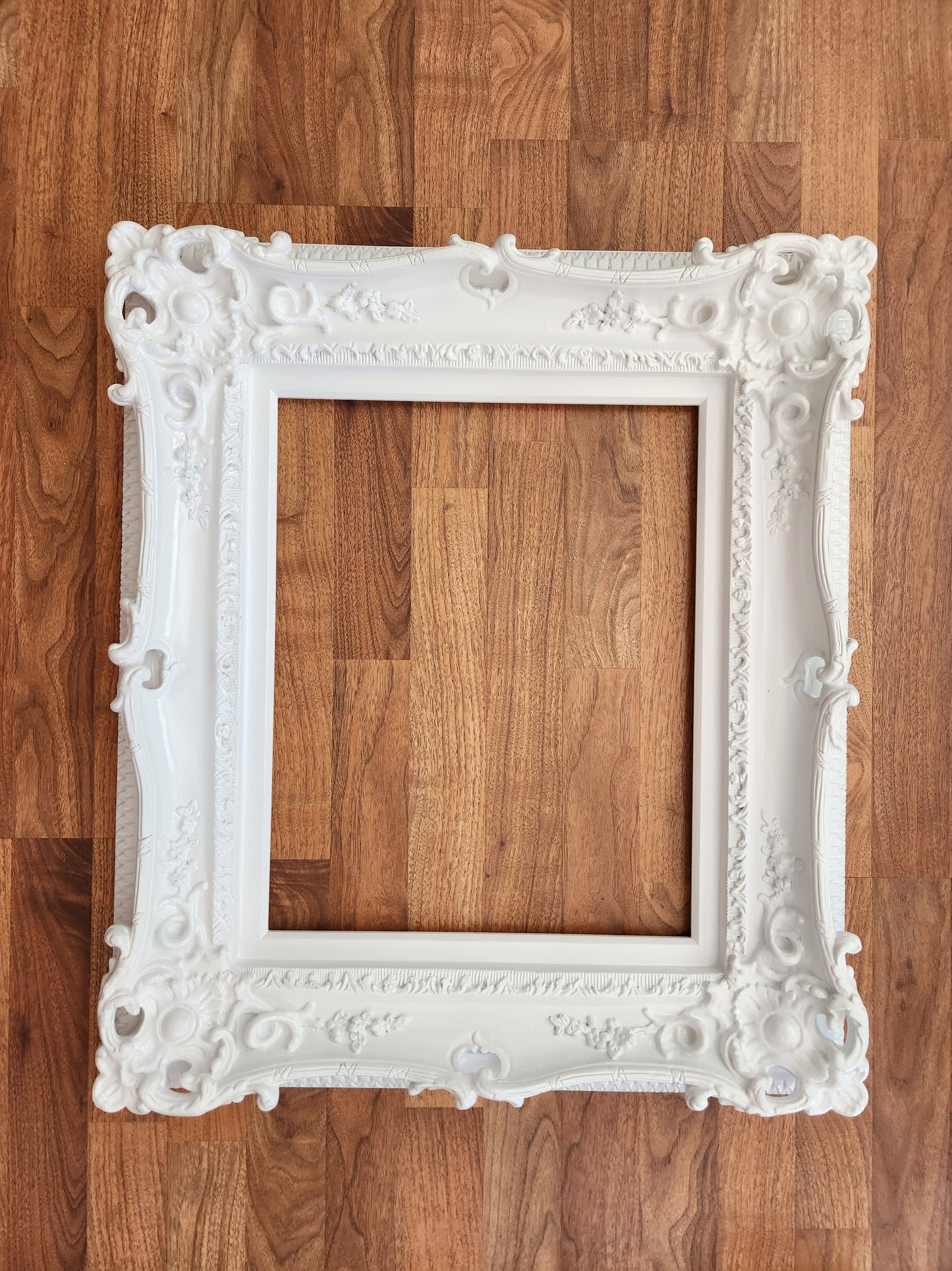 16x20 White Frame, Wedding Frame, Photo Baroque Frame, Ornate Picture Frame, Classic