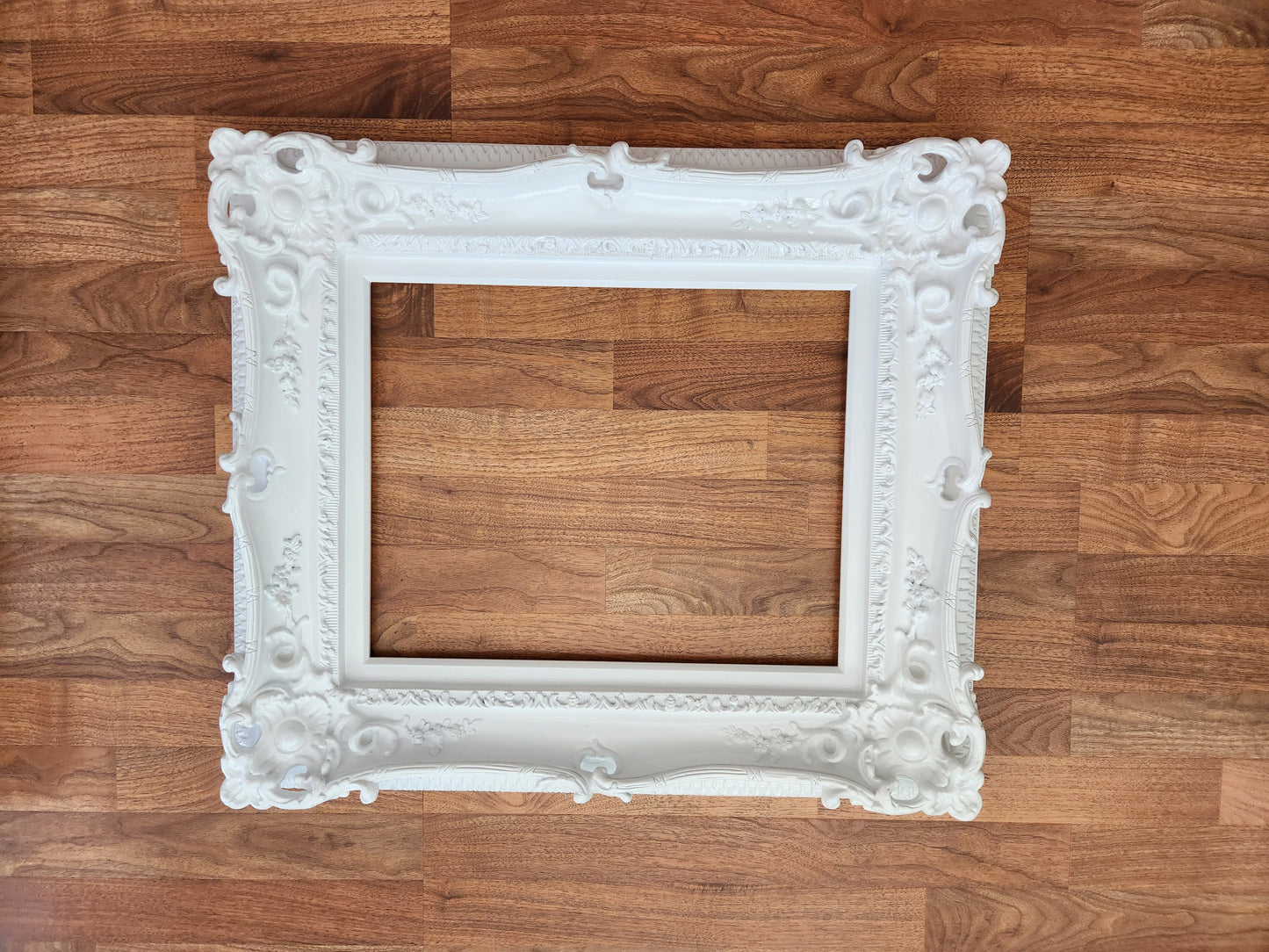 16x20 White Frame, Wedding Frame, Photo Baroque Frame, Ornate Picture Frame, Classic