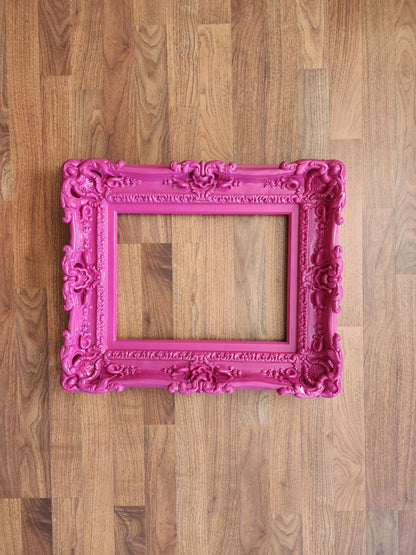 11x14 Hot Pink Picture Frame, Girl's Room, Artwork, Office Frame