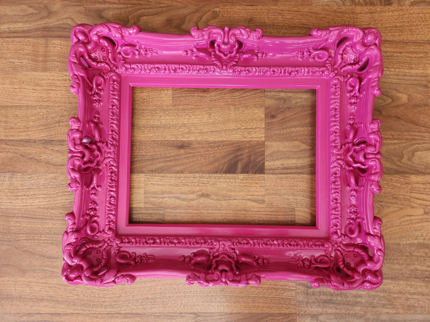 11x14 Hot Pink Picture Frame, Girl's Room, Artwork, Office Frame