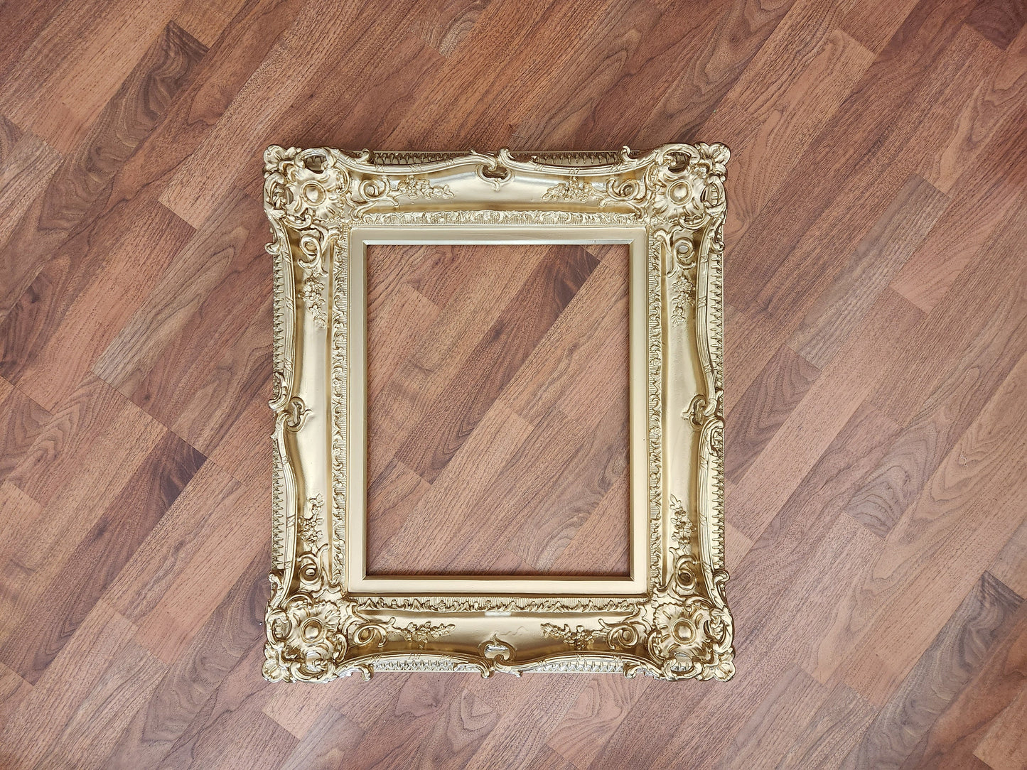 16x20 Gold Picture Frame, Ornate Photo Frame, Baroque Mid Century Frame