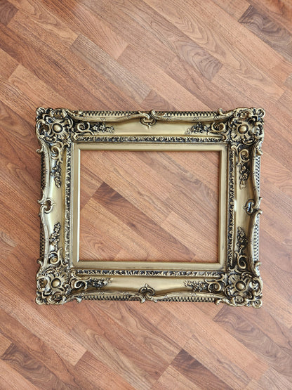 16x20 Vintage Gold Frame, Victorian Mid Century Frame