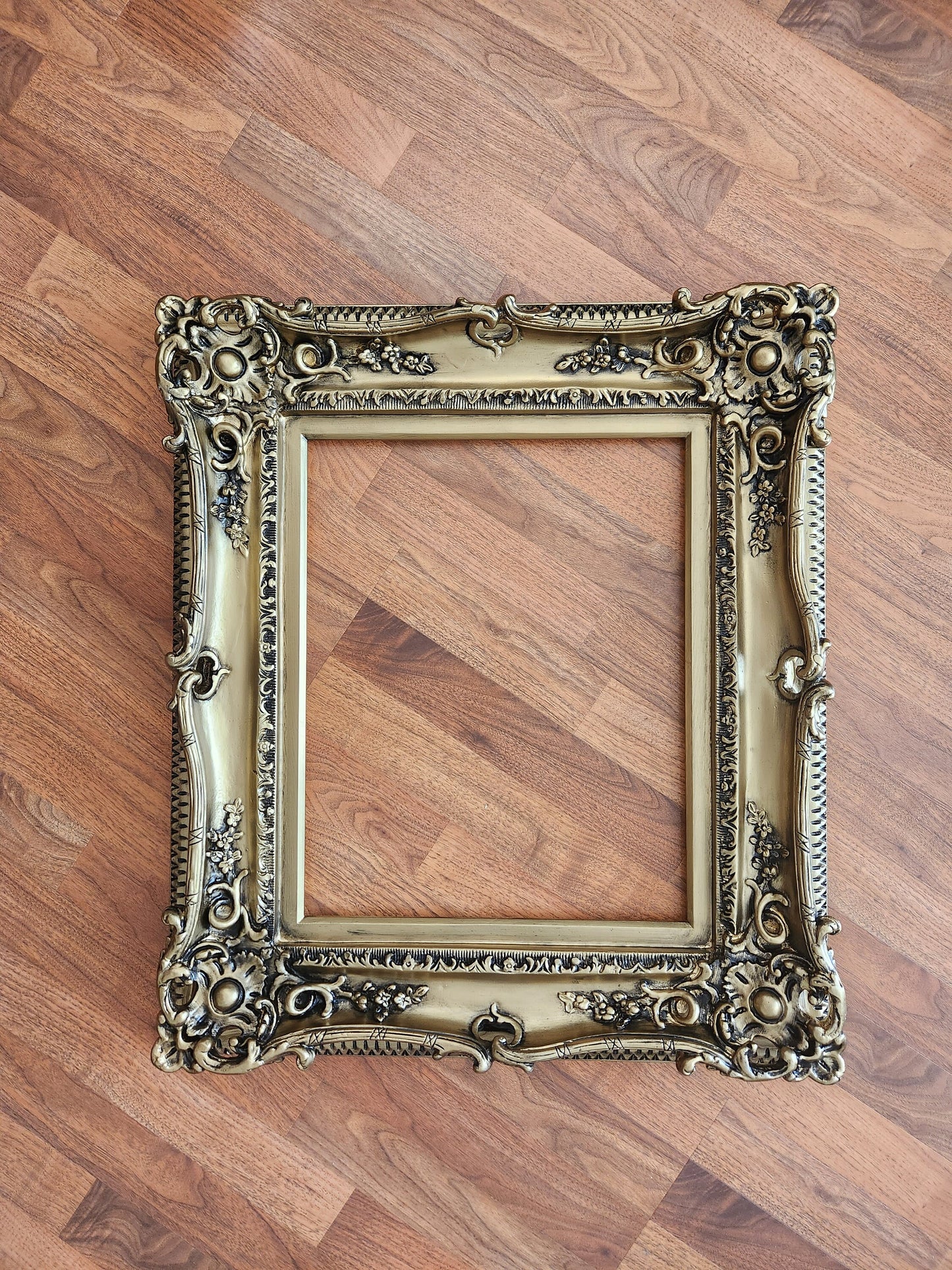 16x20 Vintage Gold Frame, Victorian Mid Century Frame