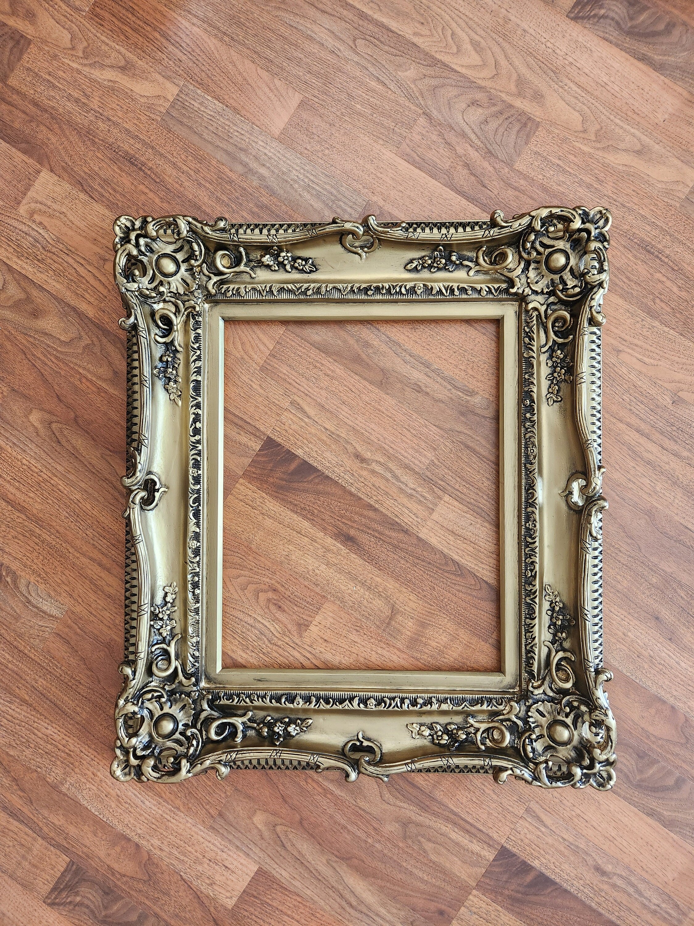 16x20 Vintage Gold Frame, Victorian Mid Century Frame