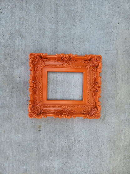 8.5x11 Orange picture frame, fancy photograph frame, children's frame, diploma, certificate