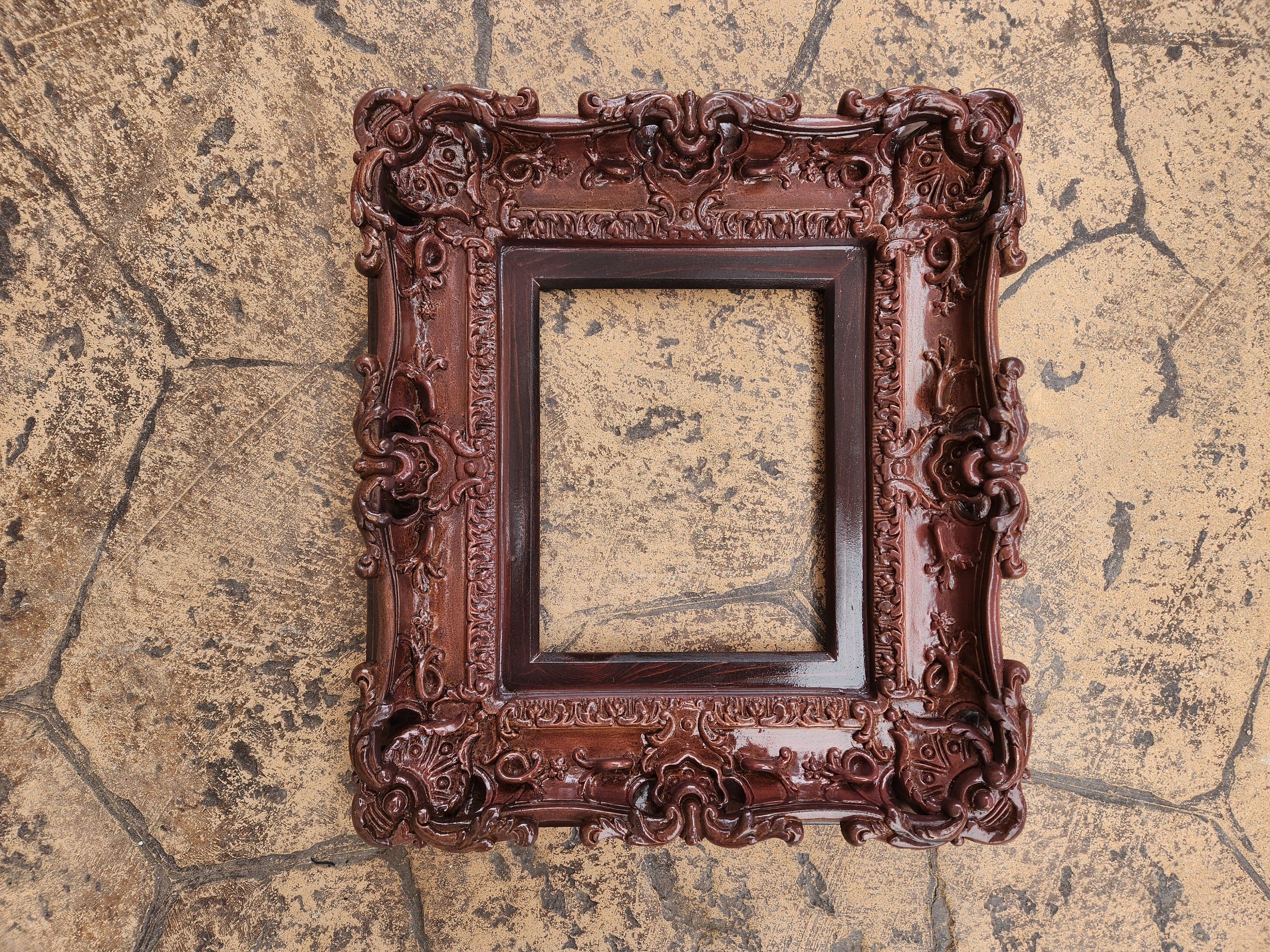 8x10 Original Baroque Fancy Picture Frame, Artwork Framed, Classic Photography Frame