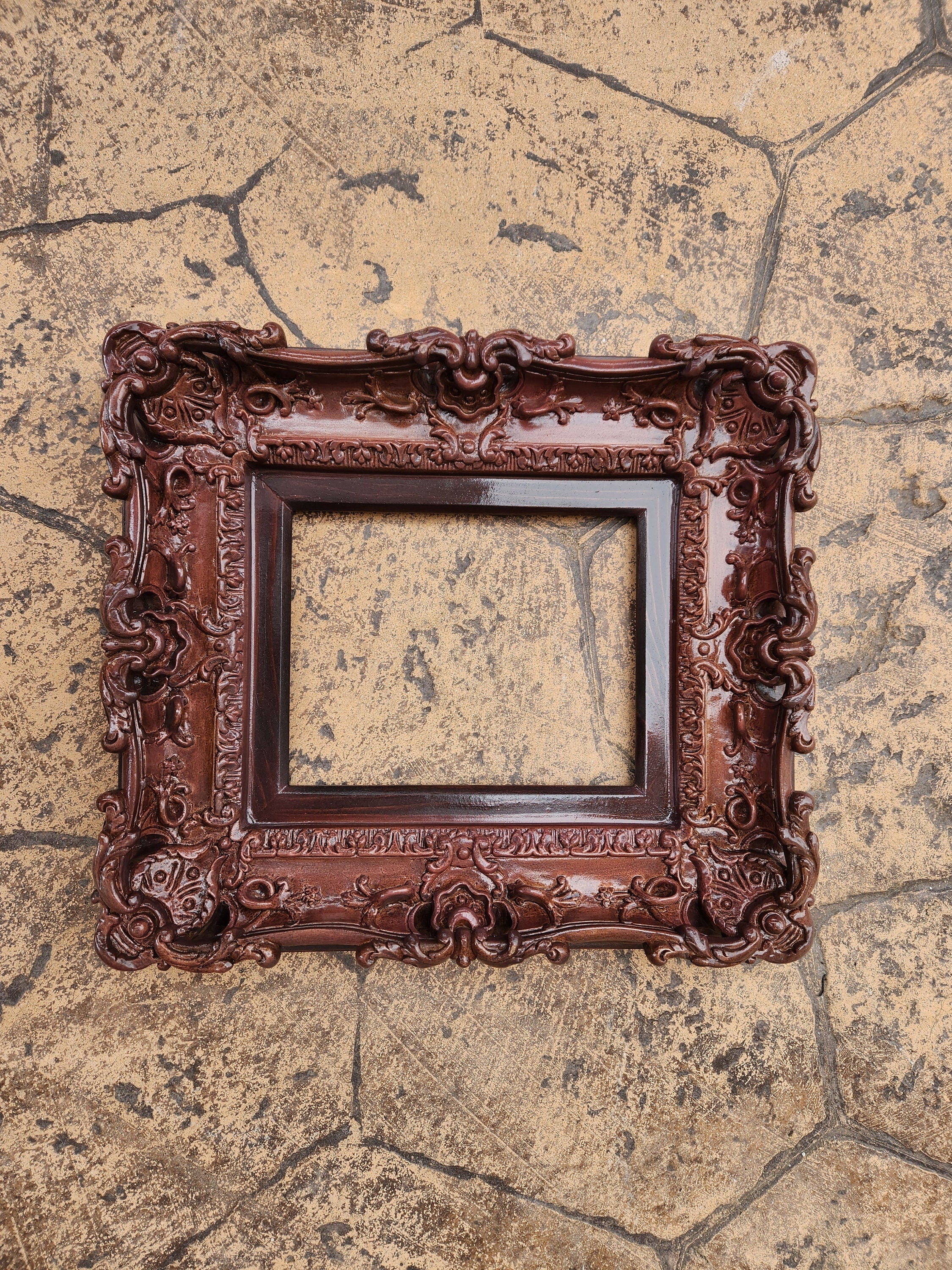 8x10 Original Baroque Fancy Picture Frame, Artwork Framed, Classic Photography Frame