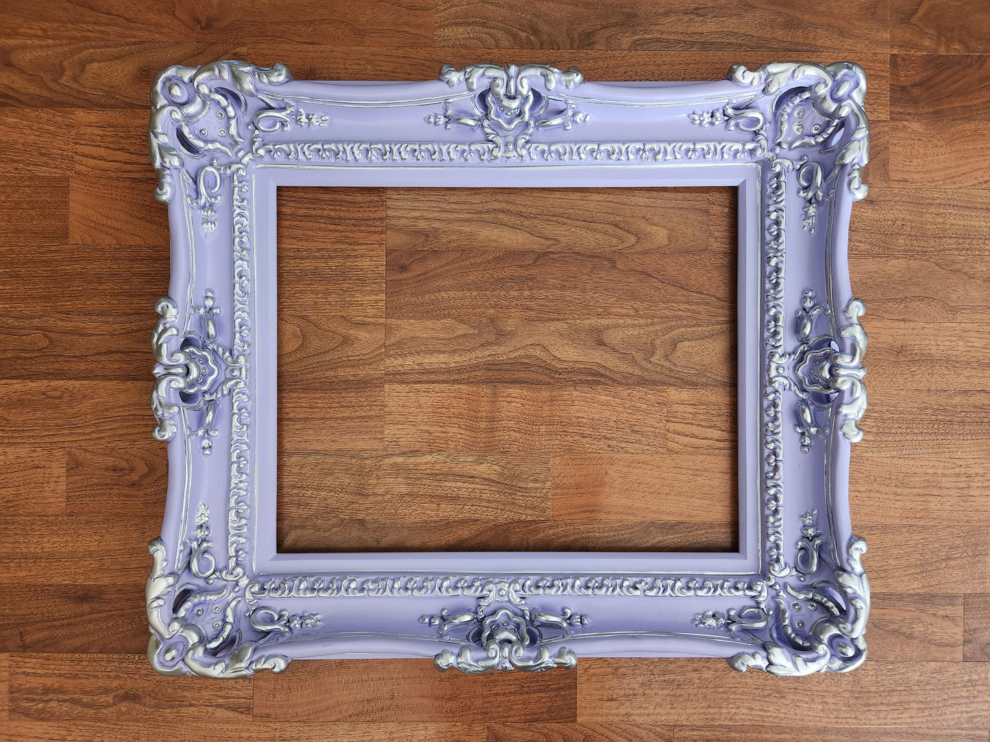 16x20 Lavender Picture Frame, Cottage Chic Frame, Traditional Baroque Photo Frame