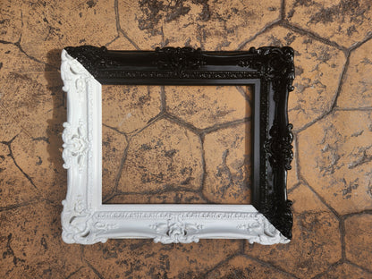 16x20 Bicolor Picture Frame, Elegant Gothic Photo Frame, Baroque French Frame