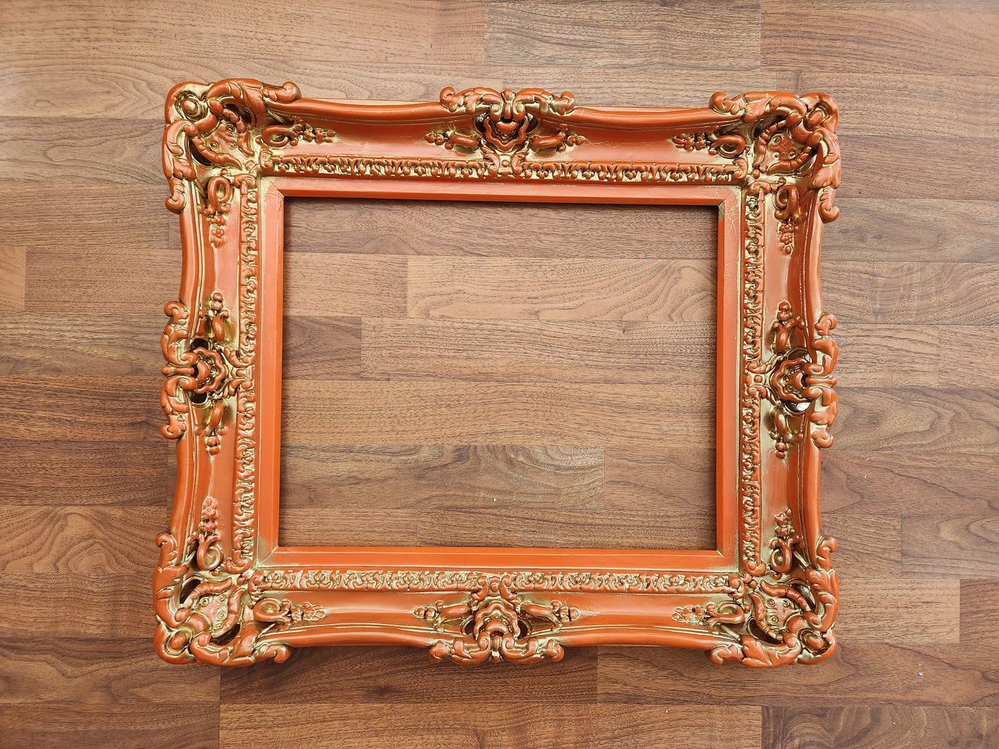 20x24 Orange Picture Frame, Large Style Of Wall Ornate Frames, Painting