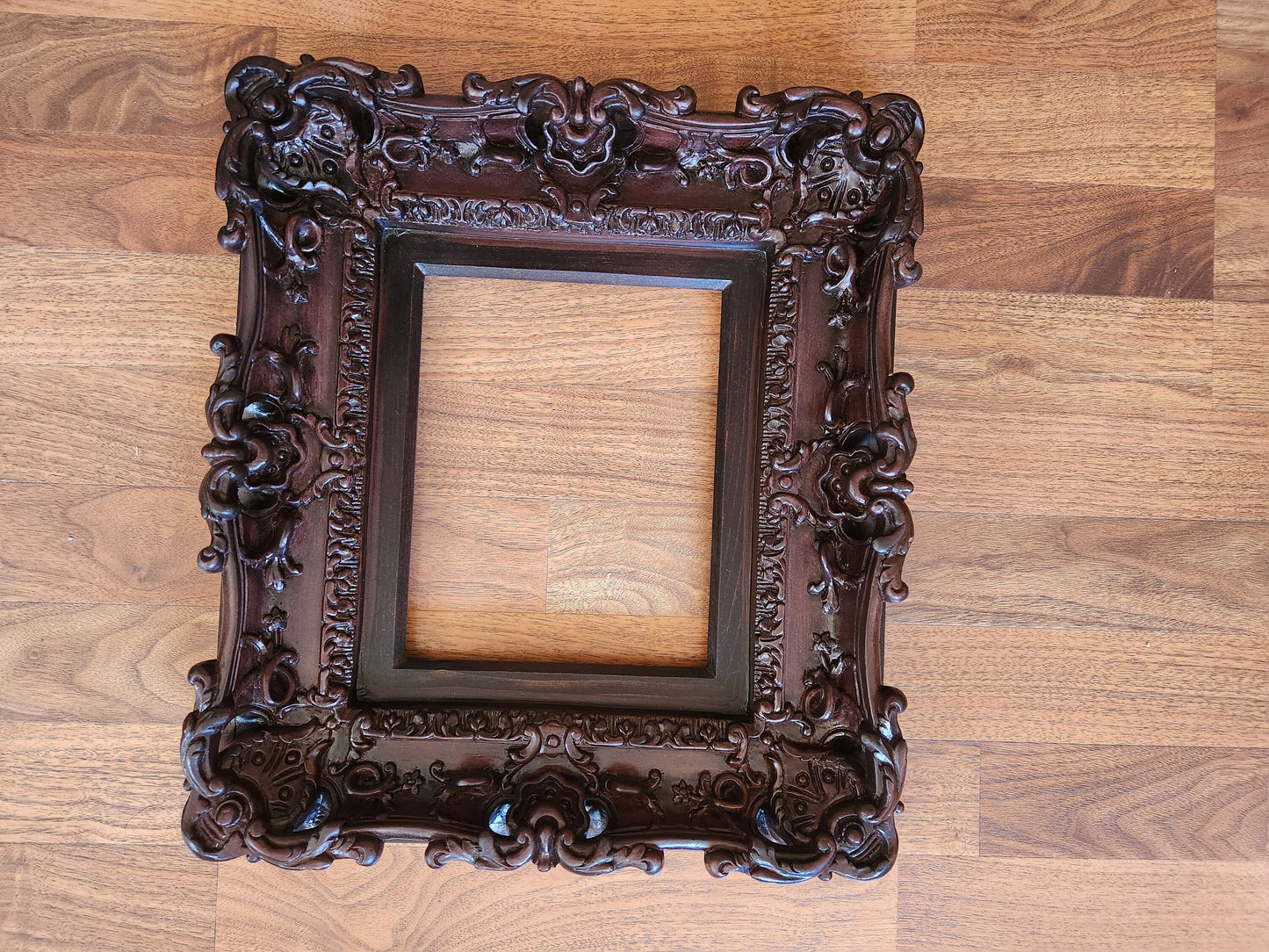 8.5x11 Classic Picture Frame, Fancy Photo Frame, Original Frame, Mahogany Diploma Frame