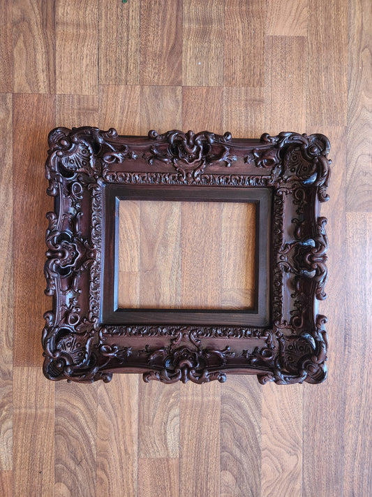 8.5x11 Classic Picture Frame, Fancy Photo Frame, Original Frame, Mahogany Diploma Frame