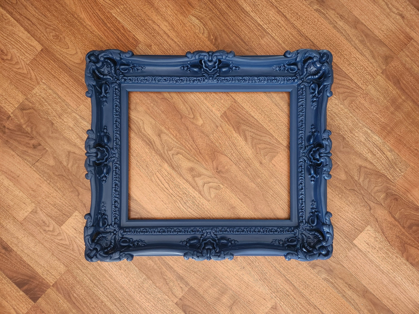 16x20 Blue Picture Frame, Ornate Modern Fancy Frame, Original Frame, Decorative Frame