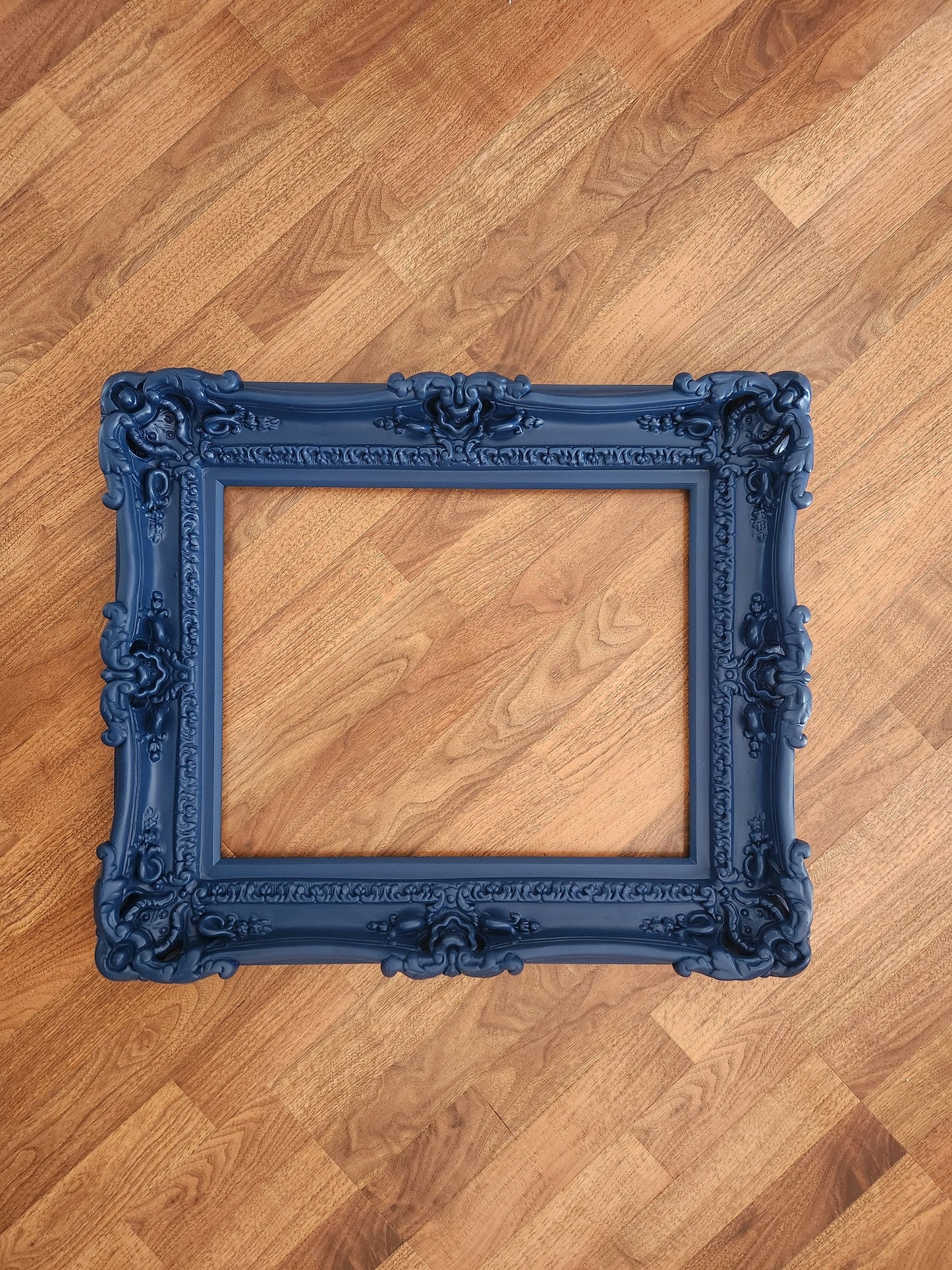 16x20 Blue Picture Frame, Ornate Modern Fancy Frame, Original Frame, Decorative Frame