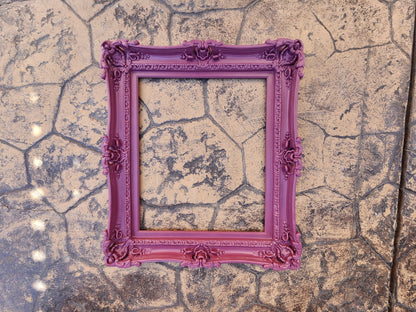 20x24 Plum Picture Frame, Colorful Baroque Artwork, Girl's Frame Ideas