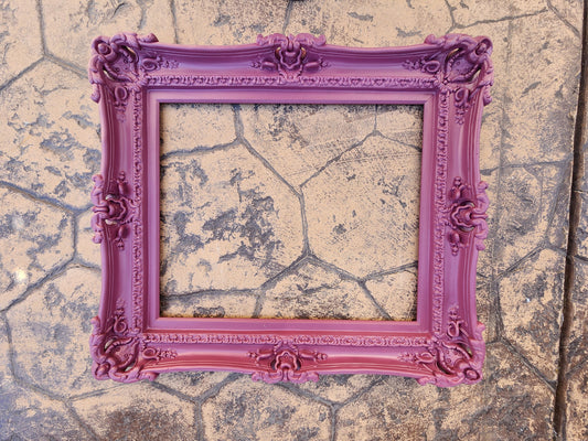 20x24 Plum Picture Frame, Colorful Baroque Artwork, Girl's Frame Ideas