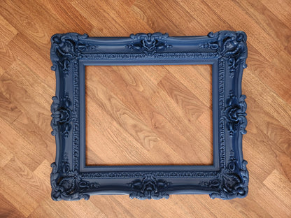 16x20 Blue Picture Frame, Ornate Modern Fancy Frame, Original Frame, Decorative Frame