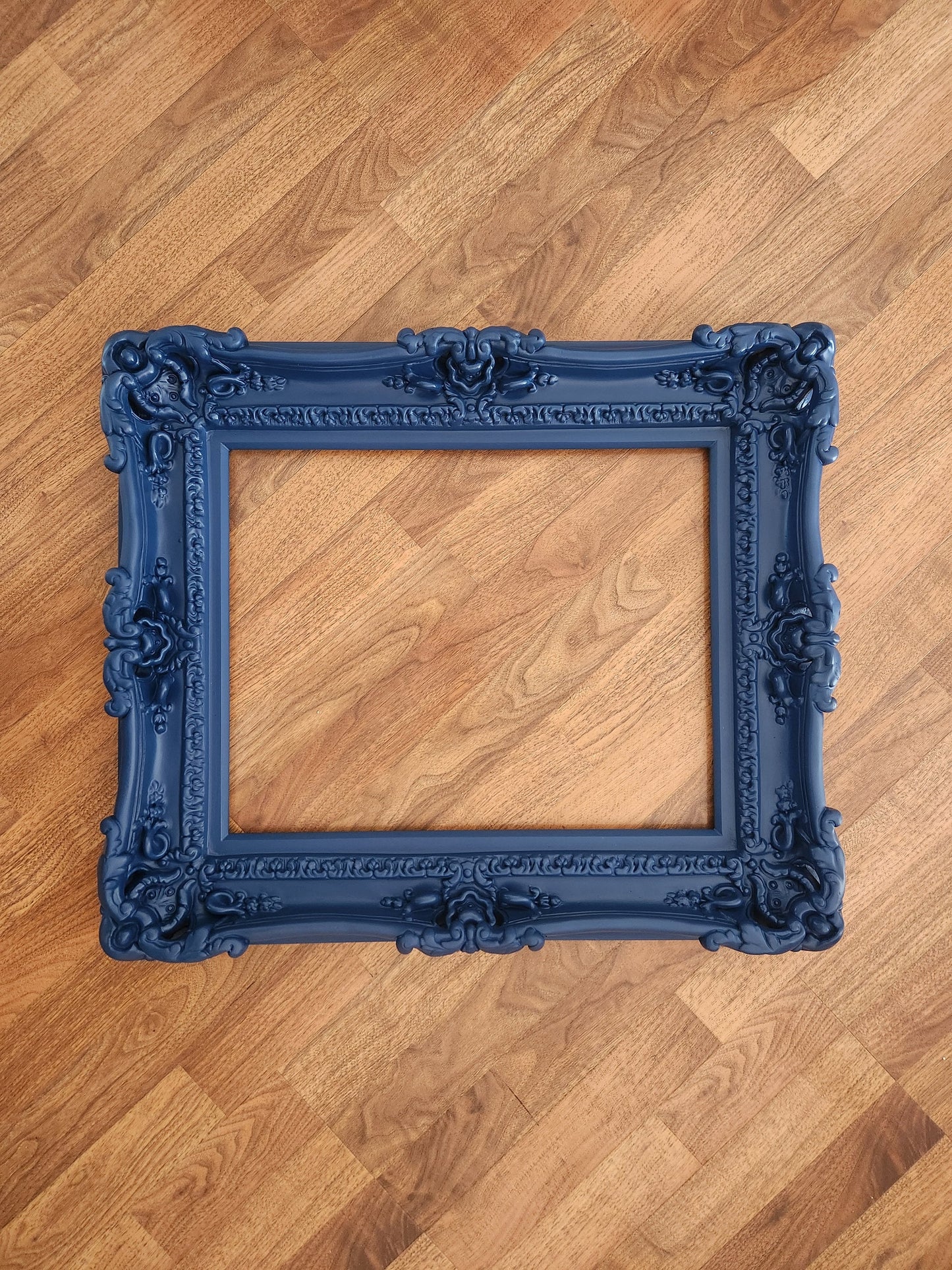 16x20 Blue Picture Frame, Ornate Modern Fancy Frame, Original Frame, Decorative Frame