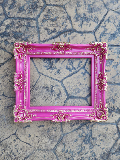 11x14 Hot Pink Picture Frame, Original Baroque Art Frame