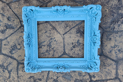 11x14 Baby Blue Picture Frame, French Country Frame, Cottage Frame